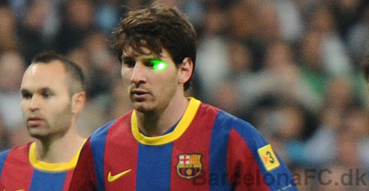 Dispositivos Láser en campos de fútbol y discotecas.